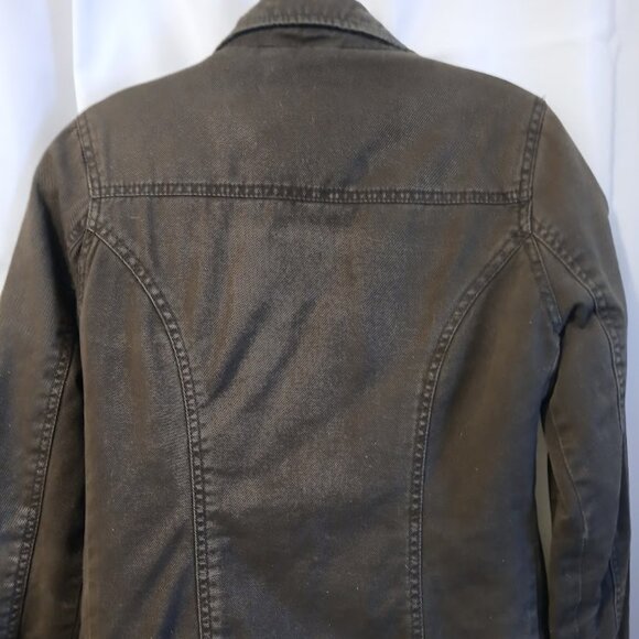 HOLLISTER Bomber Jacket Sherpa Fur Lined XS Brown Winter Coat Very warm & stylis - Picture 11 of 14